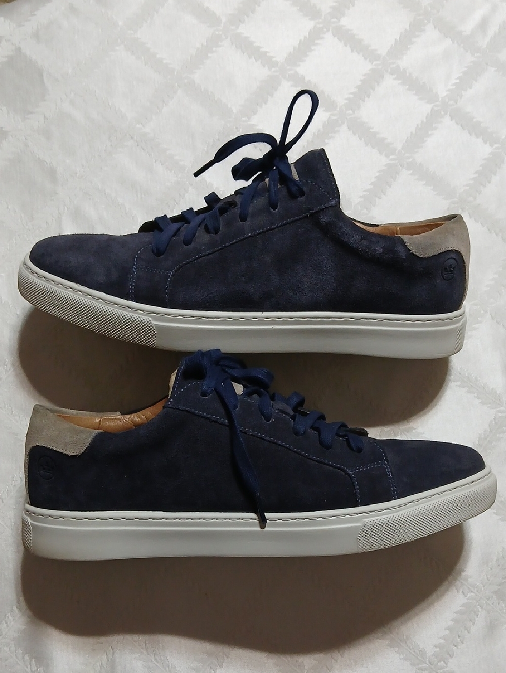 Peter Millar Men's Navy Suede Low-Top Sneakers Size 10.5 Mens
